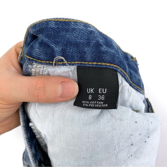 MOMOKROM Straight Leg Jean Blue Denim 4 - Picture 5 of 9